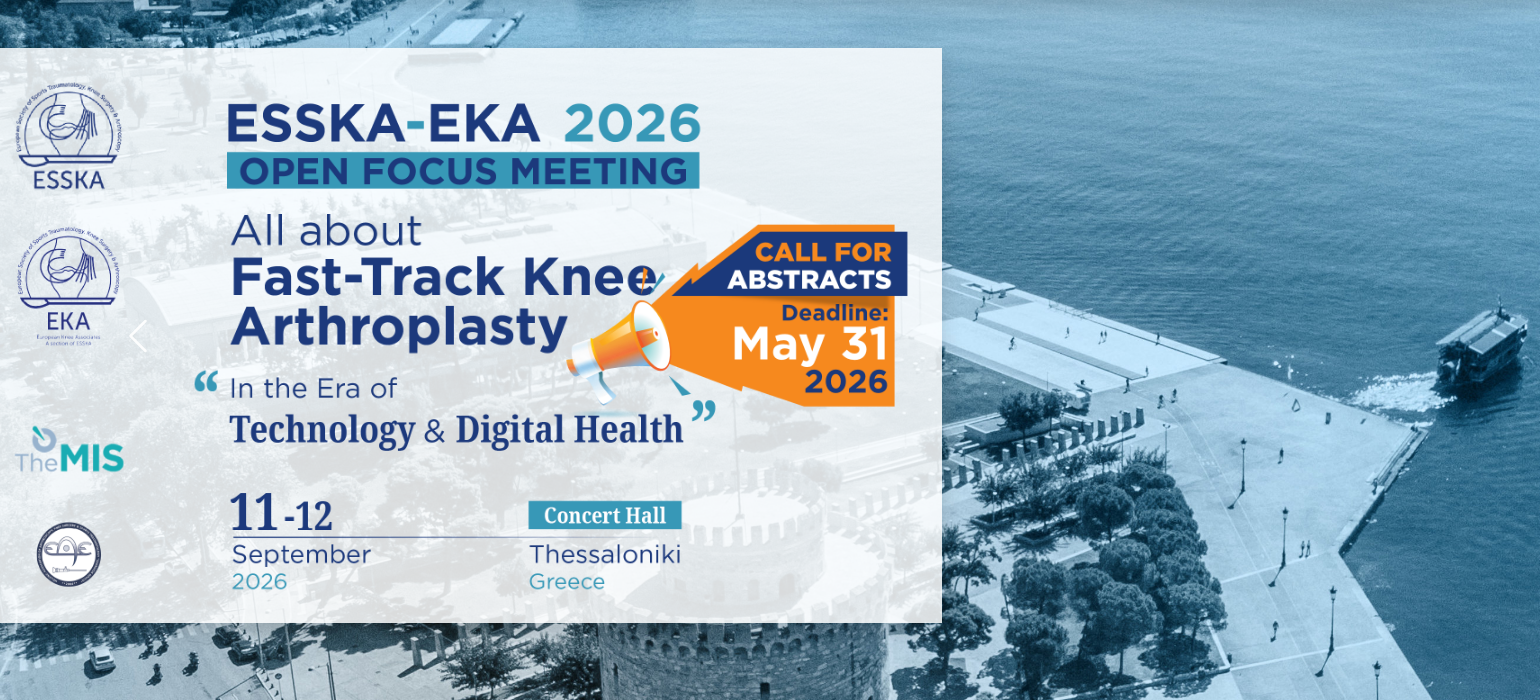 ESSKA-EKA 2026 Focus Meeting on Fast-Track Knee Arthroplasty